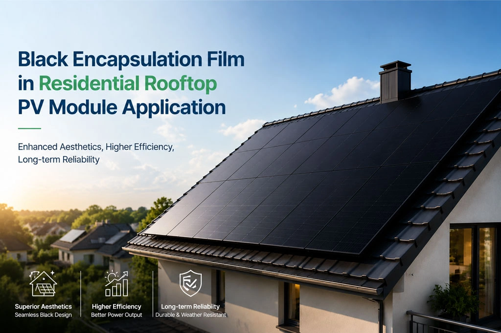 Black Encapsulation Film in Residential Rooftop PV Module Application